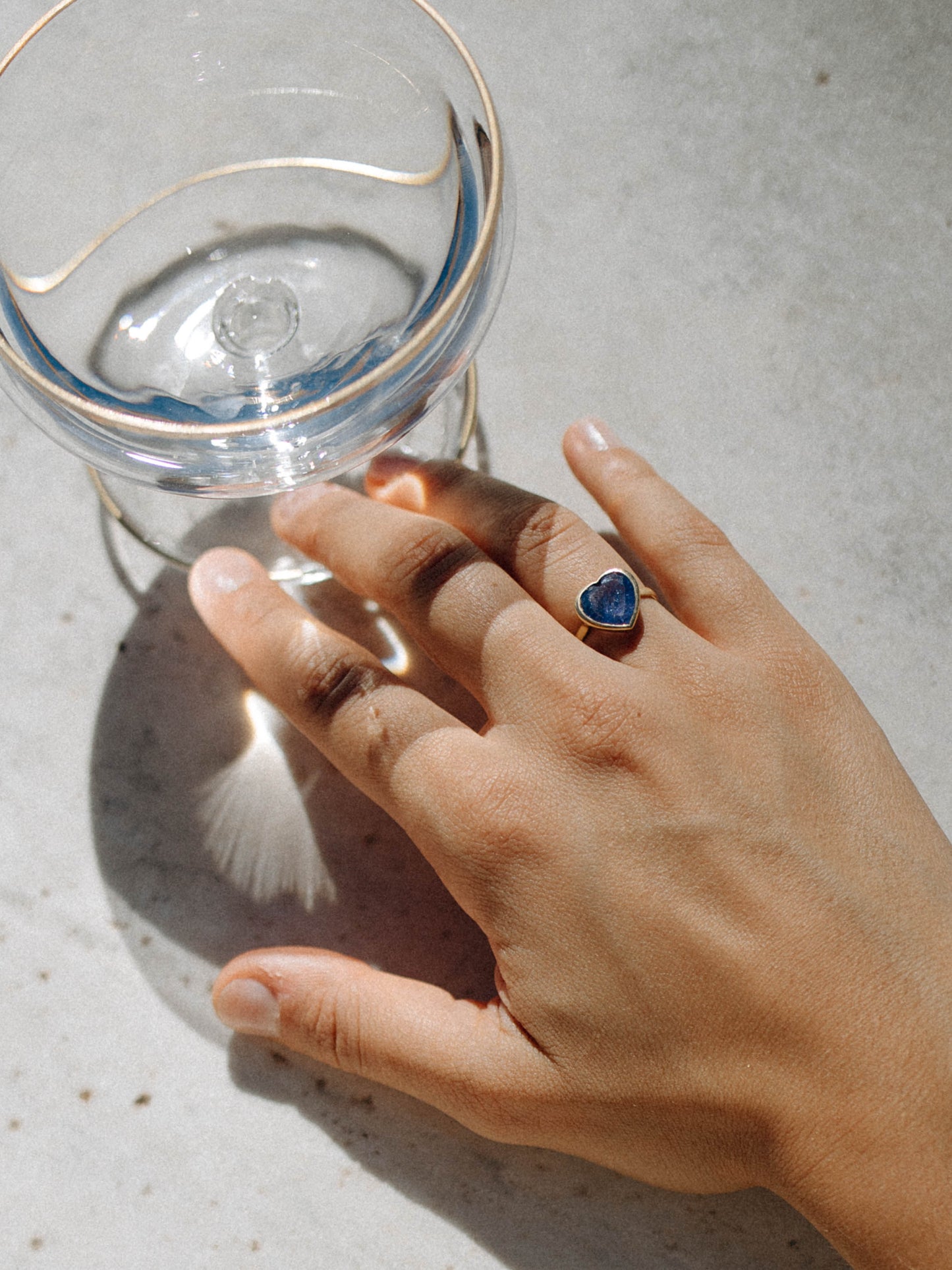 ANELLO LISBOA CUORE DI TANZANITE