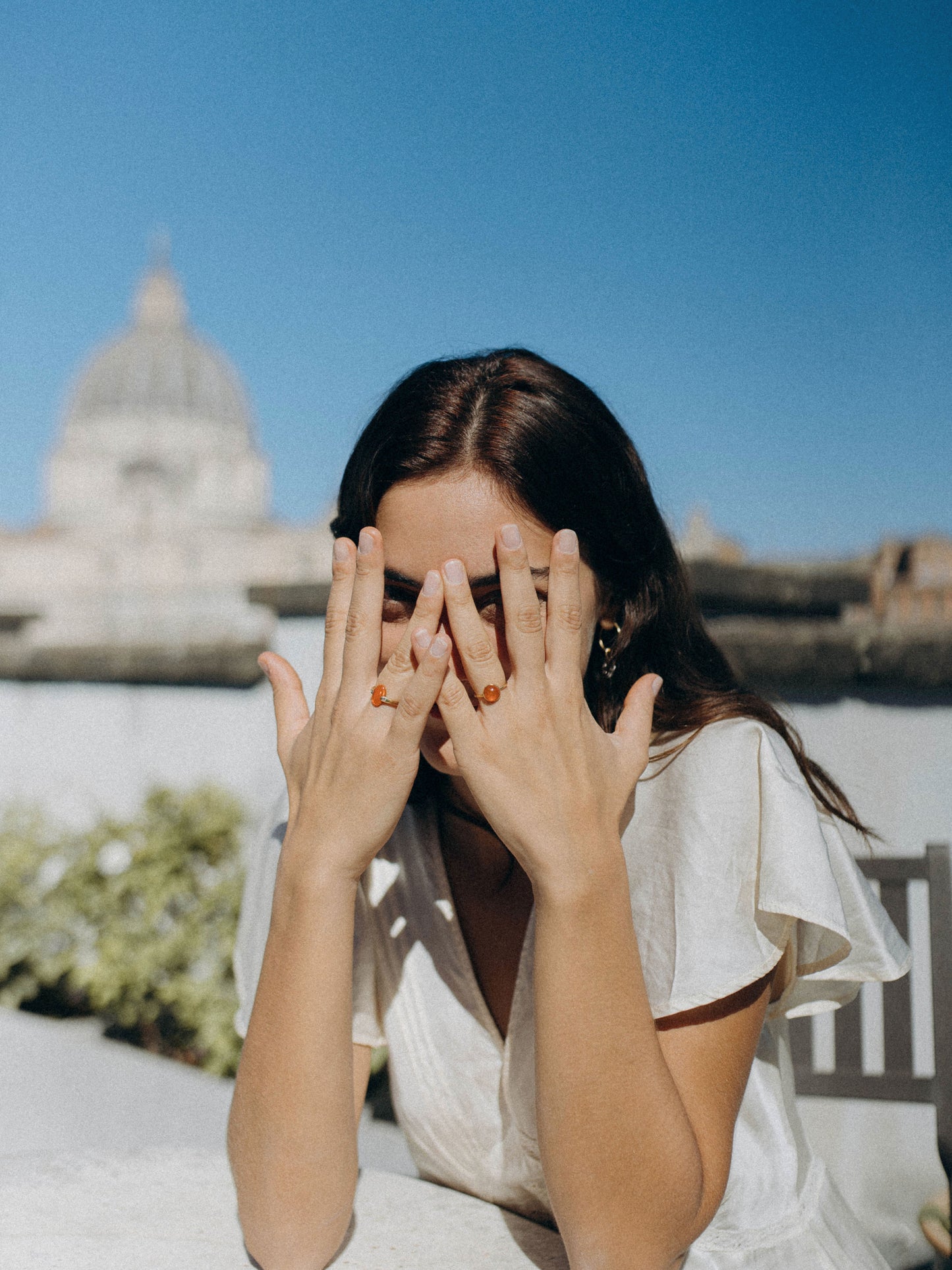 ANELLO BRIGITTE OPALE DI FUOCO E DIAMANTI